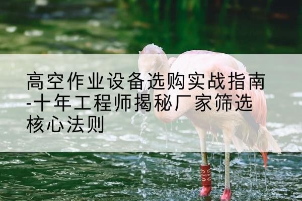 龙城剪叉式升降机厂家-高空作业设备选购实战指南-十年工程师揭秘厂家筛选核心法则